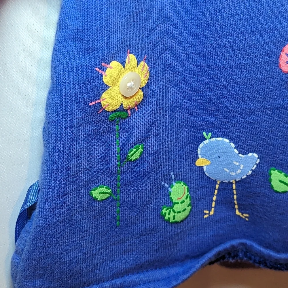 Carter's Blue Long Sleeve Tee with Floral Design